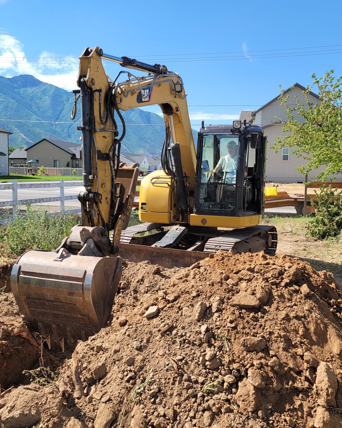 CAT excavator on a Utah job