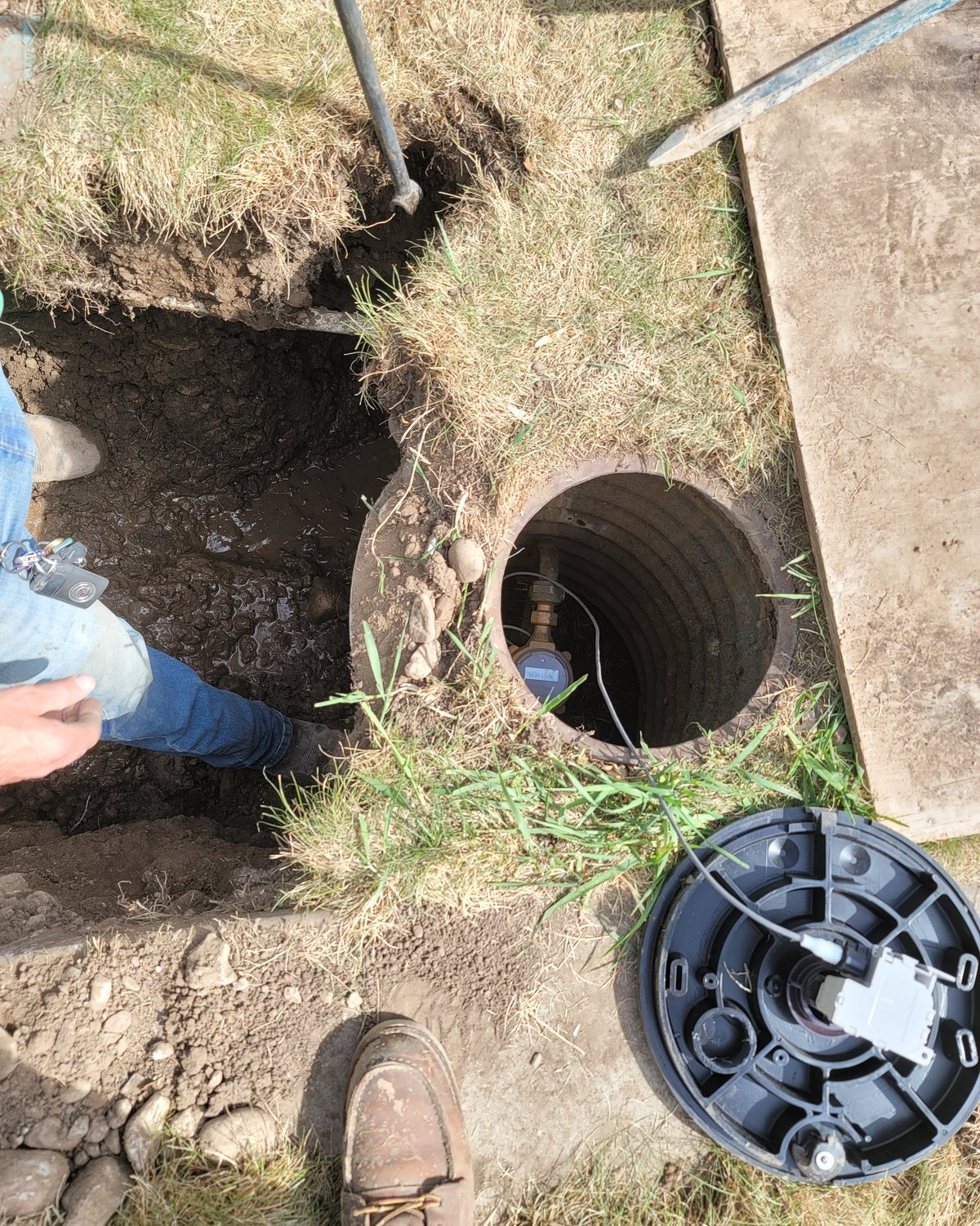 Underground culvert pipe install