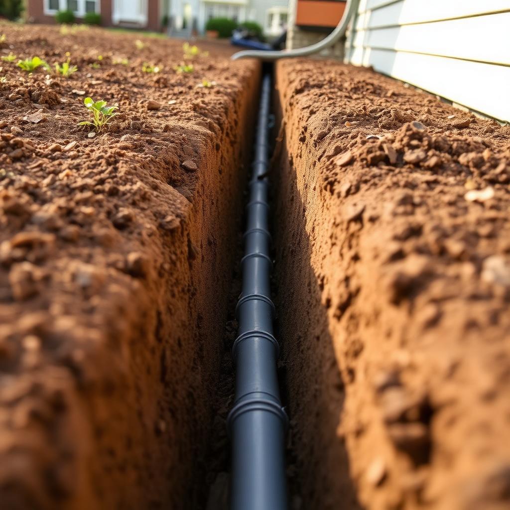Underground electrical conduit run